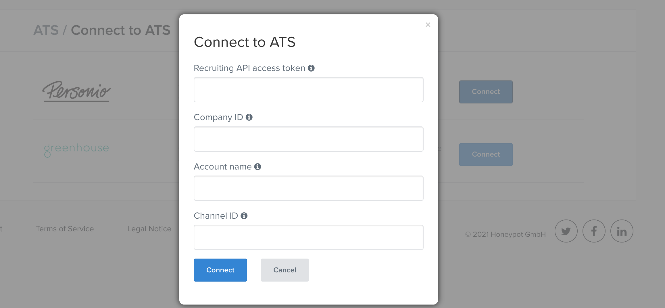 Recruiting API Access Token